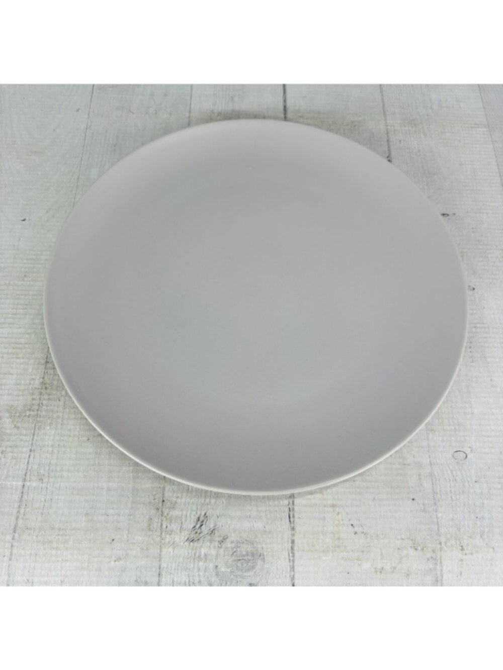 Ikea of Sweden 12011 Solid Gray Matte Round Stoneware 10.25" Dinner Plates Set 2 - Picture 2 of 14